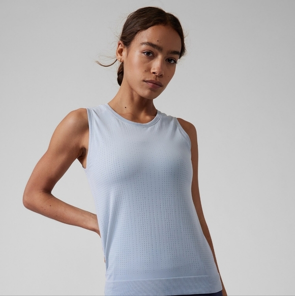 Athleta | In Motion Seamless Tank In Blue - Picture 11 of 11